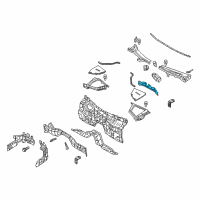 OEM Infiniti M56 Cowl Top-Front Diagram - 66312-1CA0A