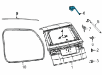 OEM 2022 Jeep Wagoneer LIFTGATE Diagram - 68483663AA