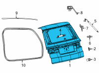 OEM 2022 Jeep Wagoneer LIFTGATE Diagram - 68551491AA