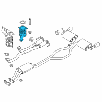 OEM 2012 Ford Edge Catalytic Converter Diagram - BT4Z-5E212-C
