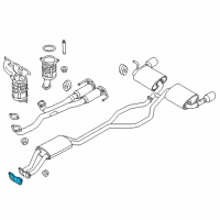 OEM Ford Muffler & Pipe Gasket Diagram - BT4Z-9450-A