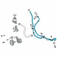 OEM 2012 Toyota FJ Cruiser Hose & Tube Assembly Diagram - 44410-35770