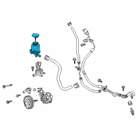 OEM 2015 Toyota 4Runner Power Steering Pump Reservoir Diagram - 44360-60321