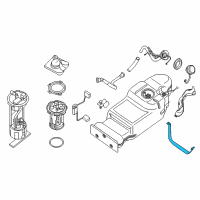 OEM 2013 Nissan Frontier Band Assy-Fuel Tank, Mounting Diagram - 17407-EA800