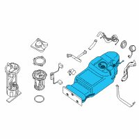 OEM Nissan Frontier Fuel Tank Assembly Diagram - 17202-9BM0B