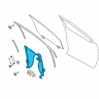 OEM 2018 Lincoln MKX Window Regulator Diagram - FA1Z-5823208-B