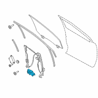 OEM 2022 Lincoln Nautilus Window Motor Diagram - FA1Z-7823394-A