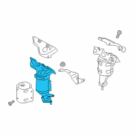 OEM 2015 Ford Edge Manifold With Converter Diagram - F2GZ-5G232-A