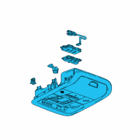 OEM Buick Regal TourX Overhead Console Diagram - 39217634