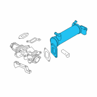 OEM GMC Savana 3500 EGR Cooler Diagram - 98034354