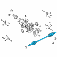 OEM 2016 Ford Special Service Police Sedan Axle Shaft Assembly Diagram - 8A8Z-4K138-A