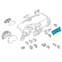 OEM 2012 Nissan Leaf Control Assembly Diagram - 27500-3NA0C