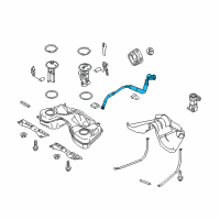 OEM 2014 Ford Mustang Filler Pipe Diagram - AR3Z-9034-F