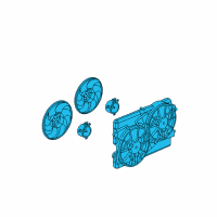 OEM 2006 Saturn Vue Fan Shroud Diagram - 10387467