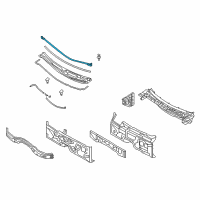 OEM 2010 Hyundai Genesis Coupe Weatherstrip Assembly-Hood Diagram - 86430-2M000