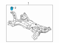 OEM 2022 Lincoln Corsair INSULATOR ASY Diagram - LX6Z-5A103-A