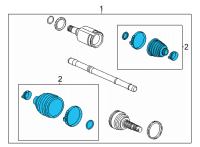 OEM Buick Encore GX Boot Kit Diagram - 42721976