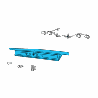 OEM Dodge Challenger Lamp-Tail Stop Backup Diagram - 5028775AD