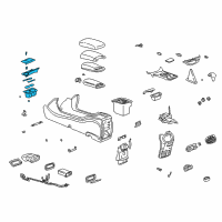 OEM 2003 Pontiac Bonneville Holder Asm, Front Floor Console Cup *Neutral Medium Diagram - 25728506