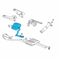 OEM 2017 Dodge Charger MUFFLER-Exhaust Diagram - 68271452AB