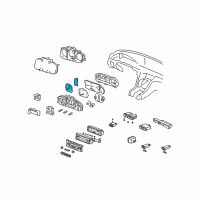 OEM 2001 Acura RL Panel, Tachometer Assembly & Print Diagram - 78125-SZ3-A04