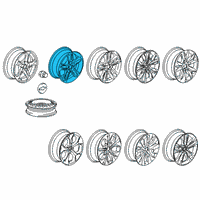 OEM Chevrolet Malibu Wheel, Alloy Diagram - 84711517