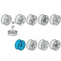 OEM 2019 Chevrolet Malibu Wheel, Alloy Diagram - 84434570