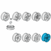 OEM 2022 Chevrolet Malibu Wheel, Alloy Diagram - 84898710