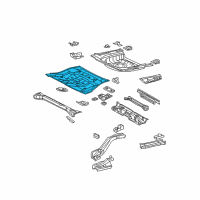 OEM 2010 Toyota Avalon Center Floor Pan Diagram - 58211-07070