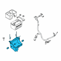 OEM 2011 Ford F-350 Super Duty Battery Tray Diagram - CC3Z-10732-A