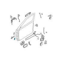 OEM 2000 Nissan Xterra Hinge Assy-Front Door Diagram - 80420-3S500