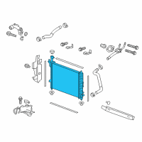 OEM 2016 Chevrolet Traverse Radiator Diagram - 84079536