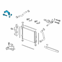 OEM 2013 GMC Acadia Water Outlet Diagram - 12591005