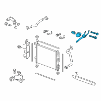 OEM Saturn Outlook Thermostat Unit Diagram - 12689041