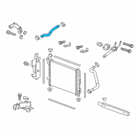 OEM 2010 Saturn Outlook Upper Hose Diagram - 15294028