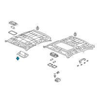 OEM 2013 Honda Civic Holder Assy., Sunvisor *NH686L* (WARM GRAY) Diagram - 88217-TR0-A01ZB