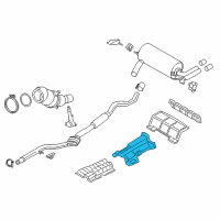 OEM 2014 BMW 428i xDrive Fuel Tank Heat Insulation Diagram - 51-48-7-241-774