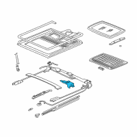 OEM 2002 Acura RL Motor Assembly, Sunroof Diagram - 70450-SP0-661