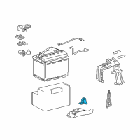 OEM 2016 Lexus NX300h Clamp Sub-Assy, Battery Diagram - 74404-78030