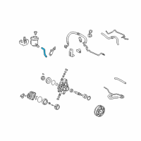 OEM Honda Tube, Power Steering Oil Tank Diagram - 53733-SNA-A02