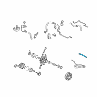 OEM 2009 Honda Civic Hose B, Power Steering Return Diagram - 53735-SNA-A01