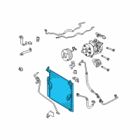 OEM 2009 Toyota 4Runner Condenser Diagram - 88461-60091