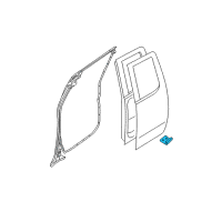 OEM 2017 Nissan Frontier Male Assembly-DOVETAIL Lower RH Diagram - 82474-ZP50A