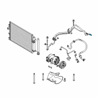 OEM Ford AC Switch Diagram - 6F9Z-19D594-AA