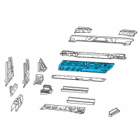 OEM 2021 Ram ProMaster 2500 Floor Pan-Front Floor Diagram - 68159482AA