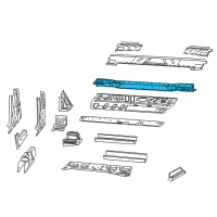 OEM Ram ProMaster 2500 Floor Pan-Rear Floor Diagram - 68185887AB