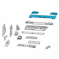 OEM 2019 Ram ProMaster 1500 Floor Pan-Rear Floor Diagram - 68185332AC