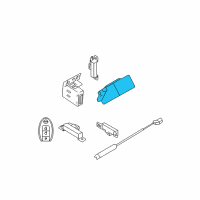 OEM 2010 Nissan Rogue CONTROLER Assembly-Key Less Diagram - 28595-JM00A