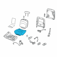 OEM 2011 Mercury Grand Marquis Seat Cushion Pad Diagram - 5W7Z-54632A23-CB