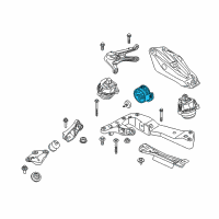 OEM BMW 740i xDrive Gearbox Mount Diagram - 22-32-6-860-534